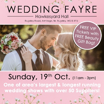 Wedding Show at Hawkesyard Hall in Rugeley