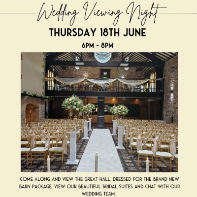 Lancashire Manor Hotel Wedding Viewing Night