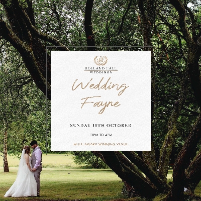 October Wedding Fayre at Holland Hall