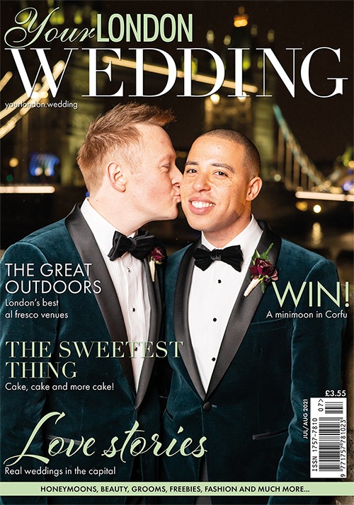 Cover of Your London Wedding, July/August 2021 issue