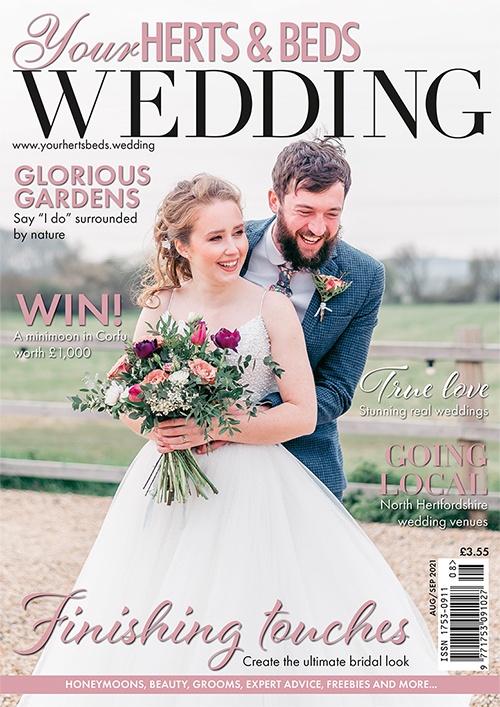 Cover of Your Herts & Beds Wedding, August/September 2021 issue