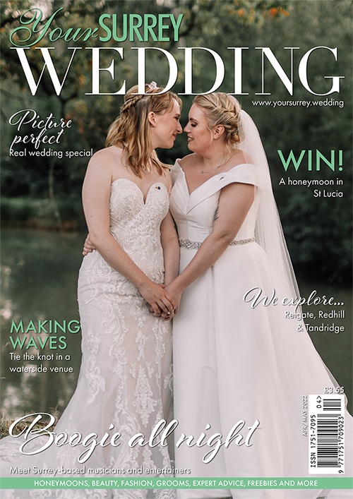 Cover of Your Surrey Wedding, April/May 2022 issue