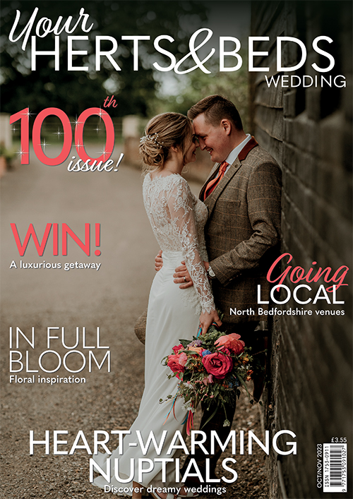 Cover of Your Herts & Beds Wedding, October/November 2023 issue