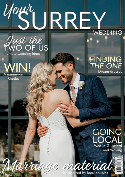 Cover of Your Surrey Wedding, December/January 2023/2024 issue