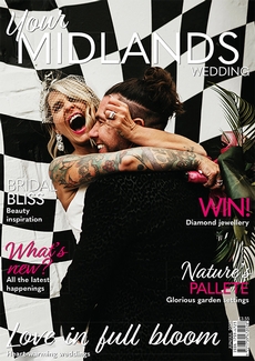 Cover of the June/July 2025 issue of Your Midlands Wedding magazine