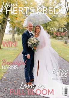 Cover of the June/July 2025 issue of Your Herts & Beds Wedding magazine
