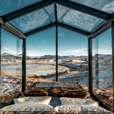 Explore Southern Iceland with new panorama glass lodge escapes