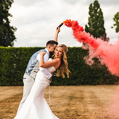 Real Wedding: Lilac romance