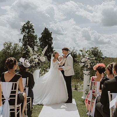 Real Wedding: A black tie affair