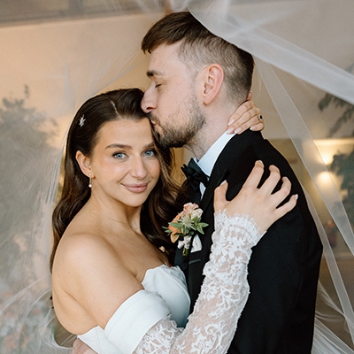 Real Wedding: Peach passion