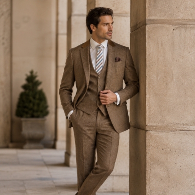 Gromms News: Autumn grooms are choosing richer, more photogenic tailoring