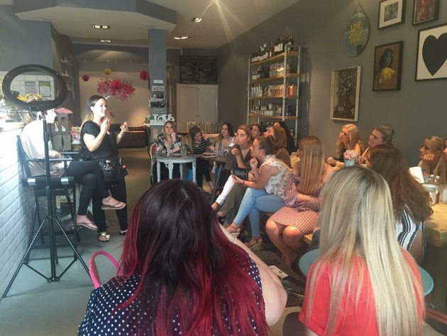 Jaimie Attfield runs a make-up masterclass