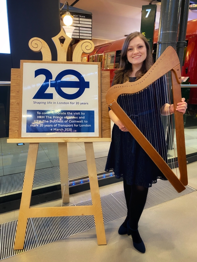 Singing harpist, Cerian, is enjoying a busy year - speak to her at Mercedes-Benz World!: Image 1