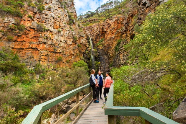 Bush walking through canyons in Australia