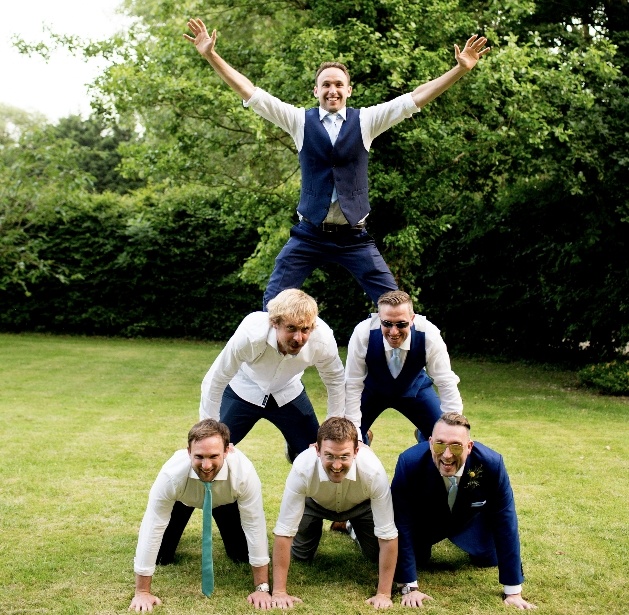 Groomsmen pyramid
