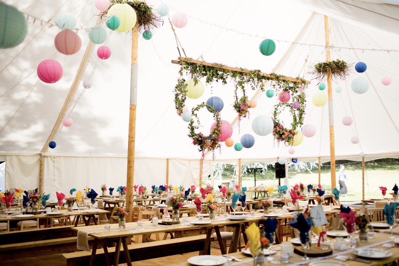 Decorated marquee