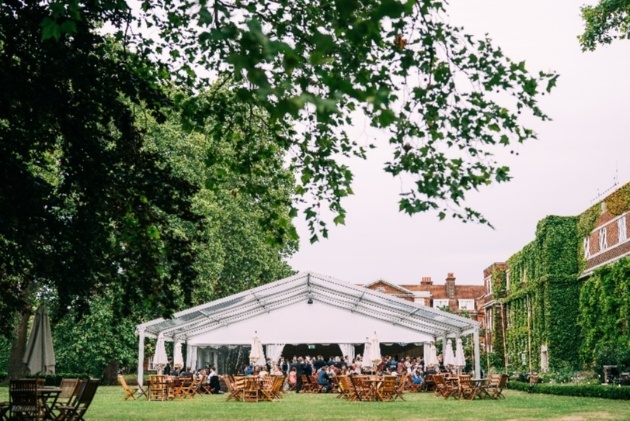 outdoor wedding setting