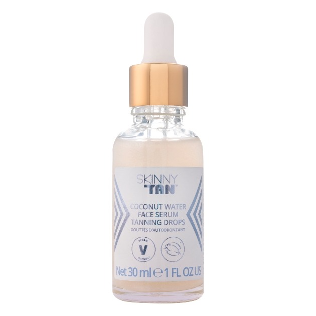 Skinny tan coconut water face serum tanning drops