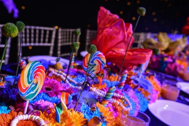 candy filled top table display 