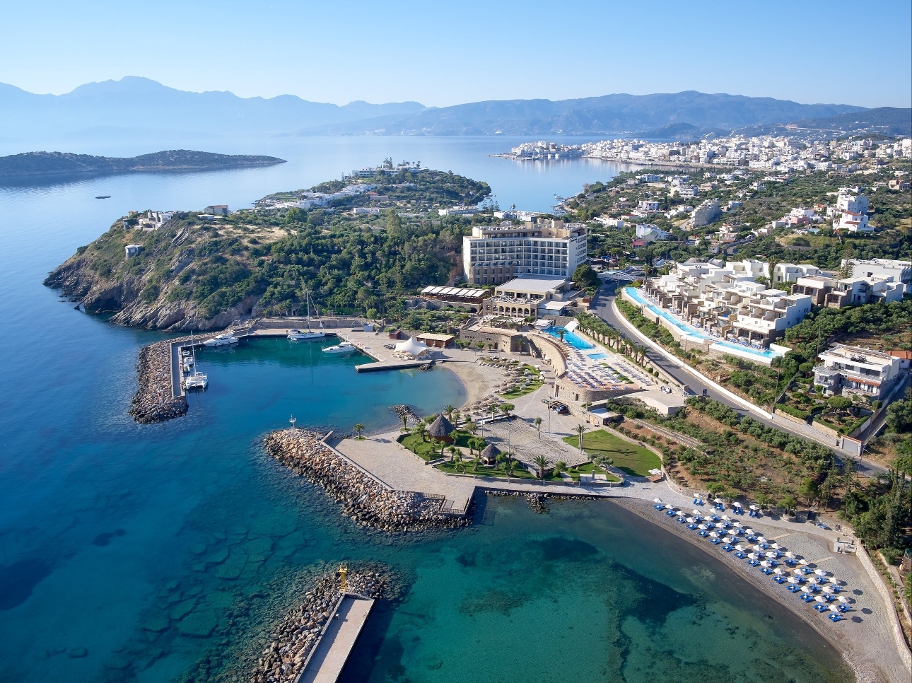 aerial view of the whole resort