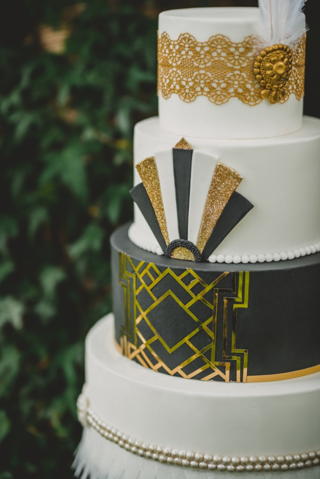 art deco cake