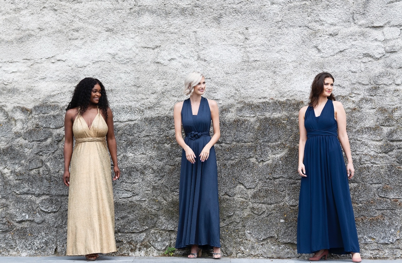 One dress, multiple looks from the new RULABELLE bridesmaids' collection