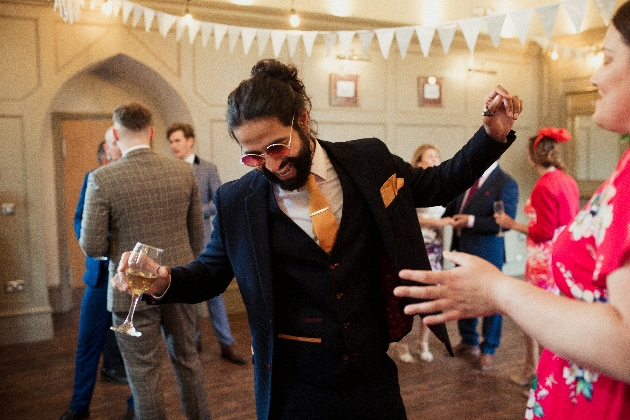 Man dancing at party