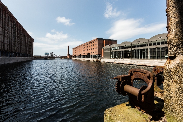 industrial warehouse on riverside