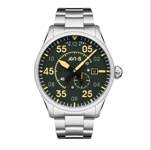 AVI-8 Olive Green Spitfire Automatic Watch