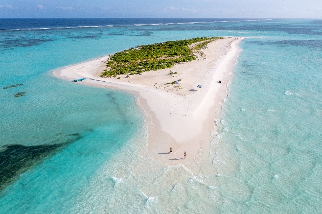 Sky view of Le Meridien Maldives