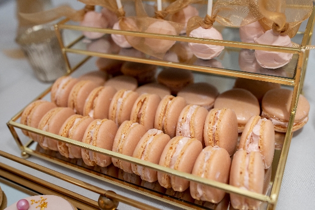 peach macarons