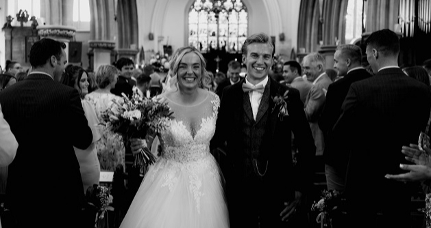 Couple in church