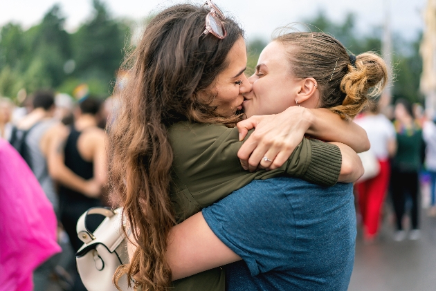 two women embracing