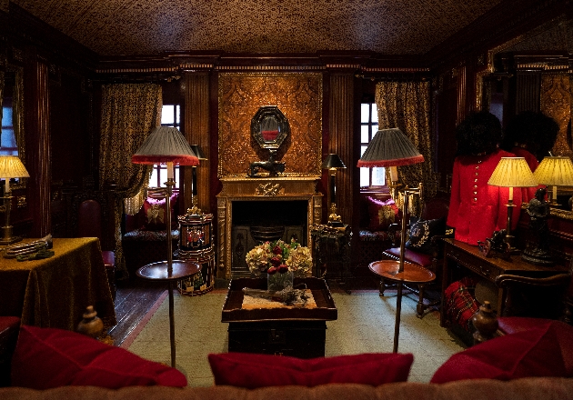 A living room filled with rich decor