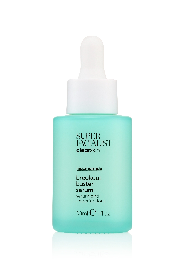 blue bottle of serum