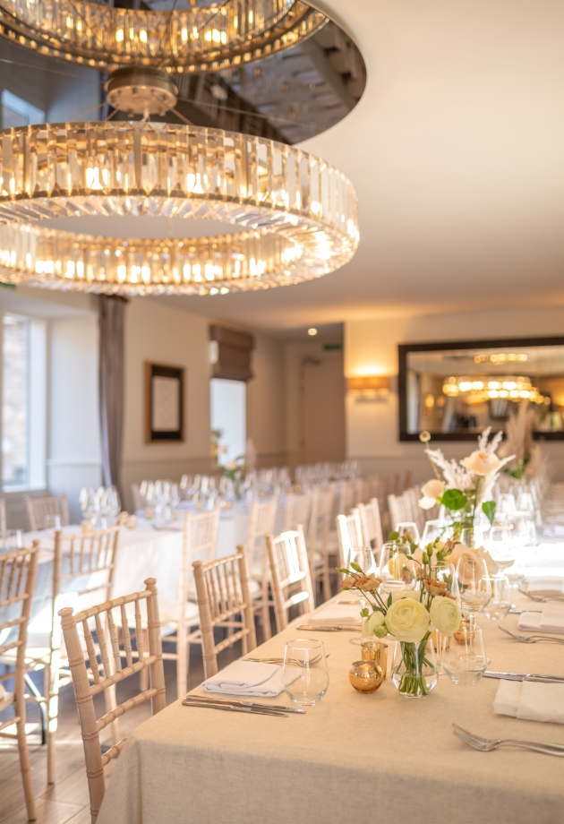 Dunalastair Hotel Suites reception suite set up for wedding