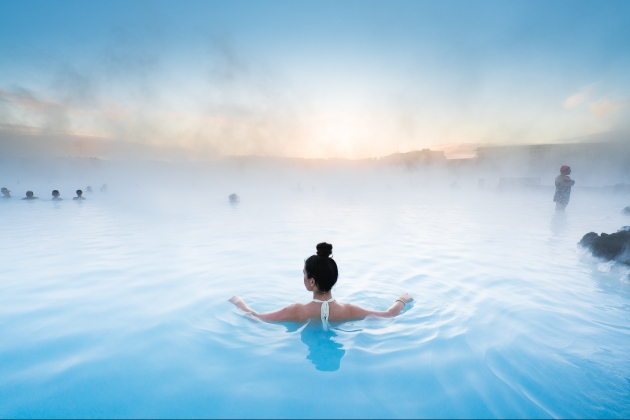 lady at blue lagoon spa