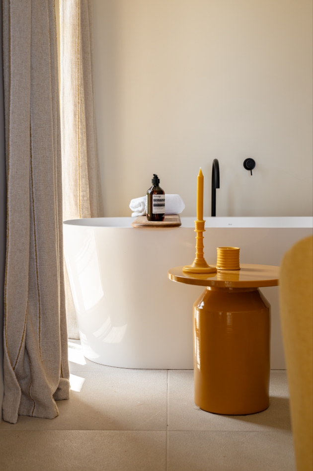 bathroom products at hotel